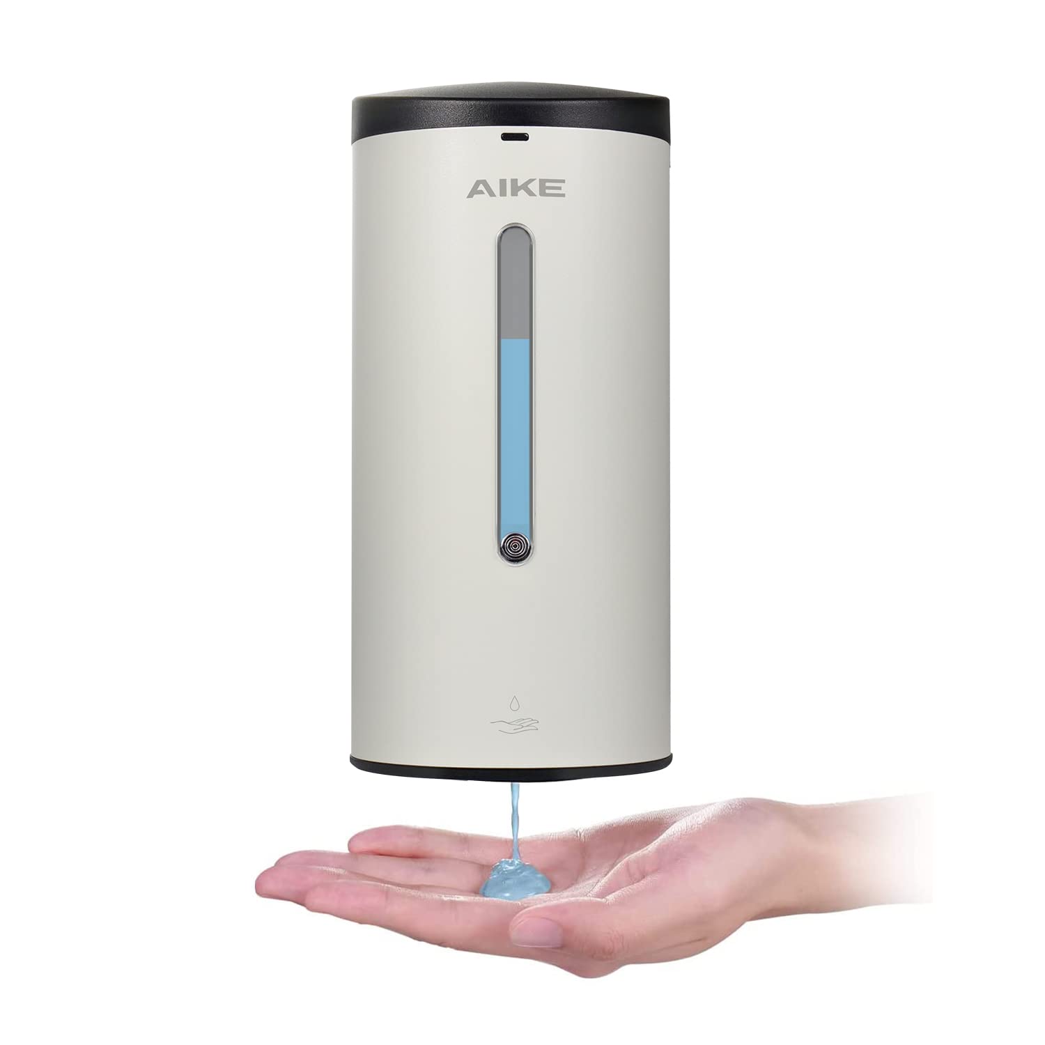 AIKE Wall-Mount Automatic Liquid Soap Dispenser 27oz Large Capacity Brushed  Stainless Steel Finish Model AK1205